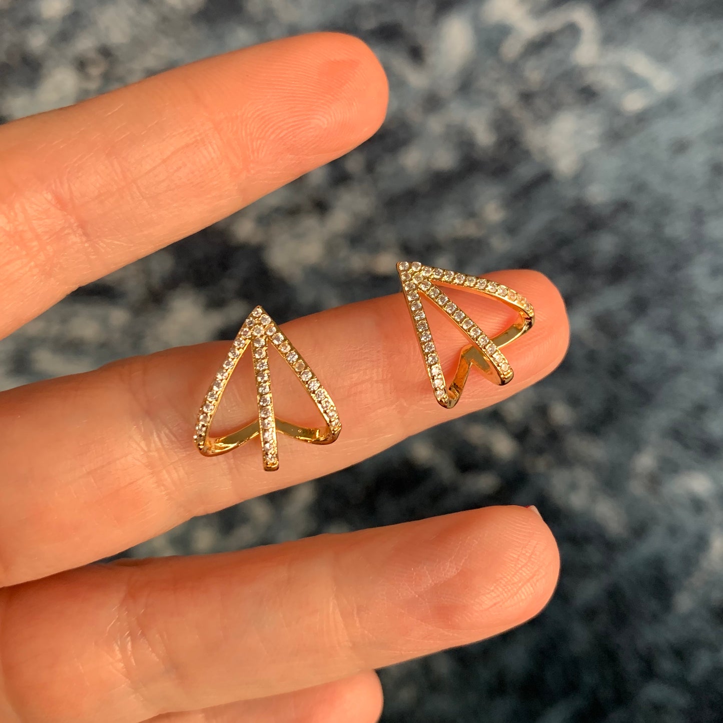 Arete TRIANGULAR con ZIRCONIAS