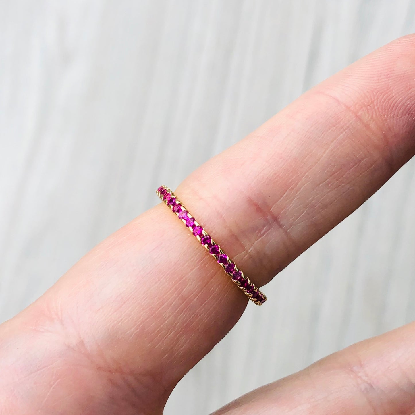 Anillo con BAÑO DE ORO con ZIRCONIAS de colores