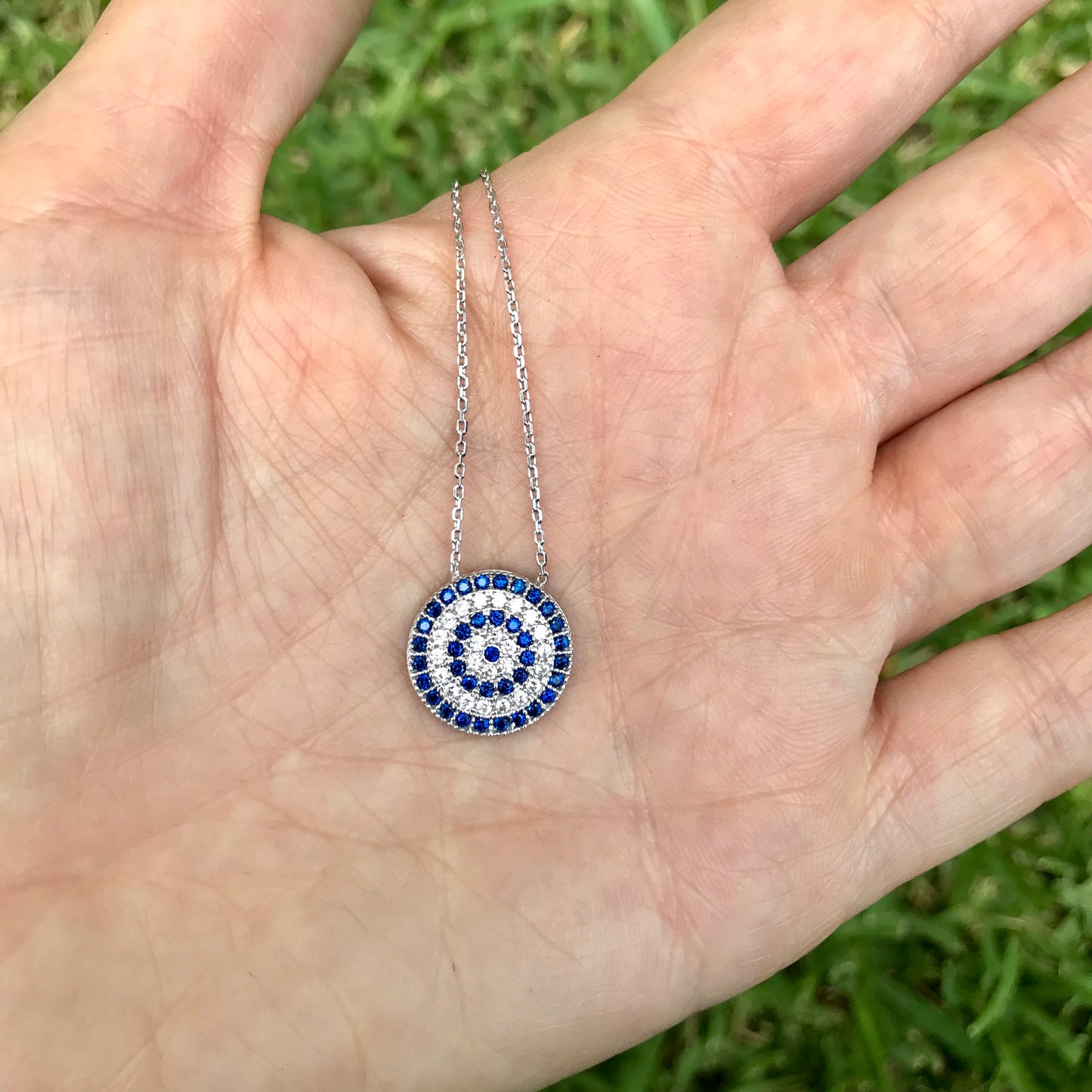 Cadenita de plata .925 con CIRCULO con OJO