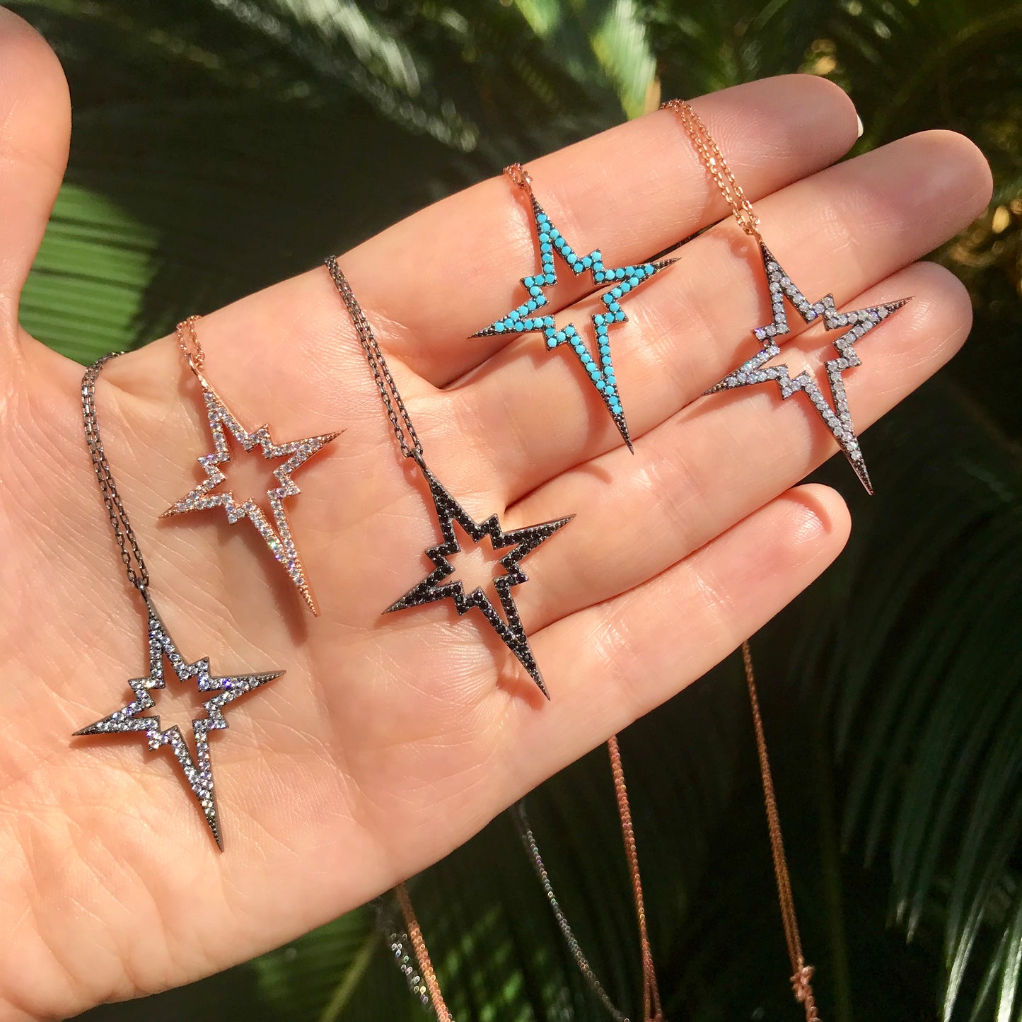 Cadenita de plata .925 con ESTRELLA HUECA