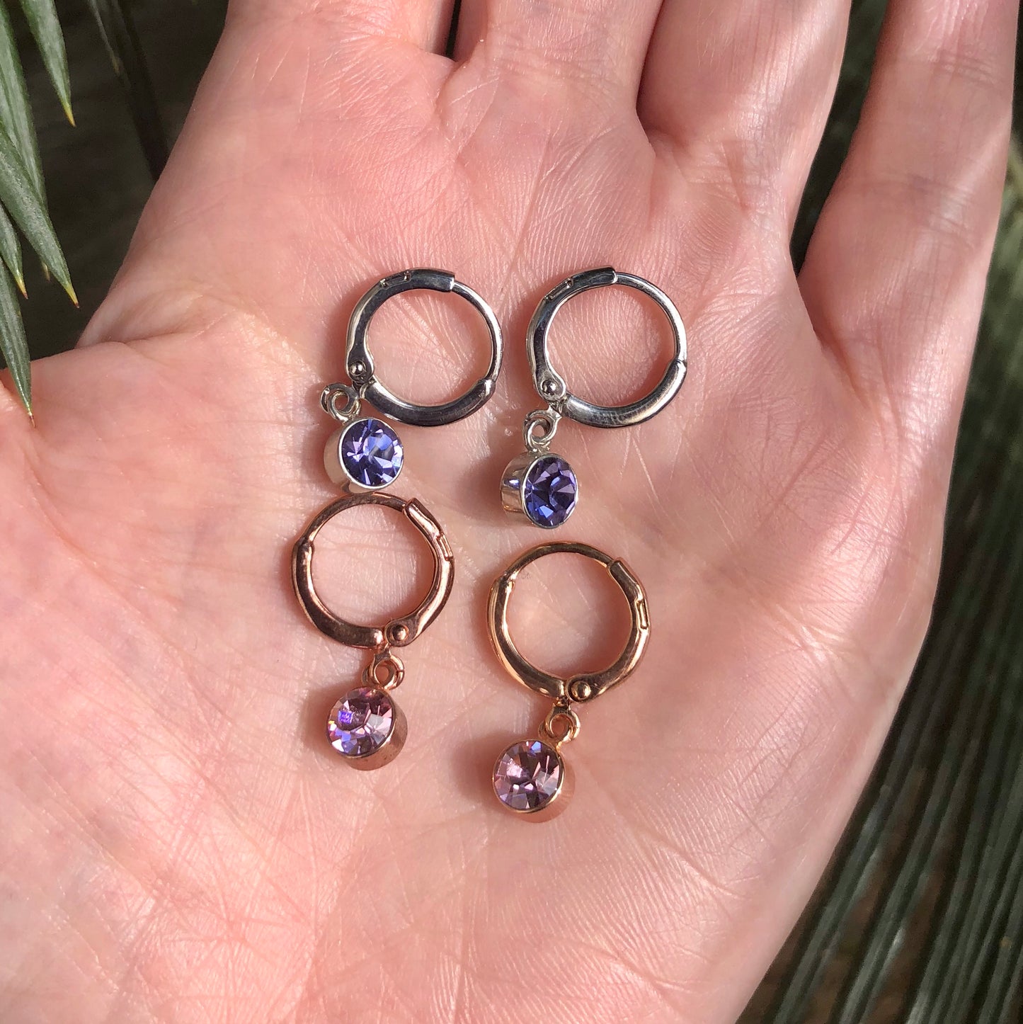 Arete arracada con CRISTAL SWAROVSKI Colgante Mini