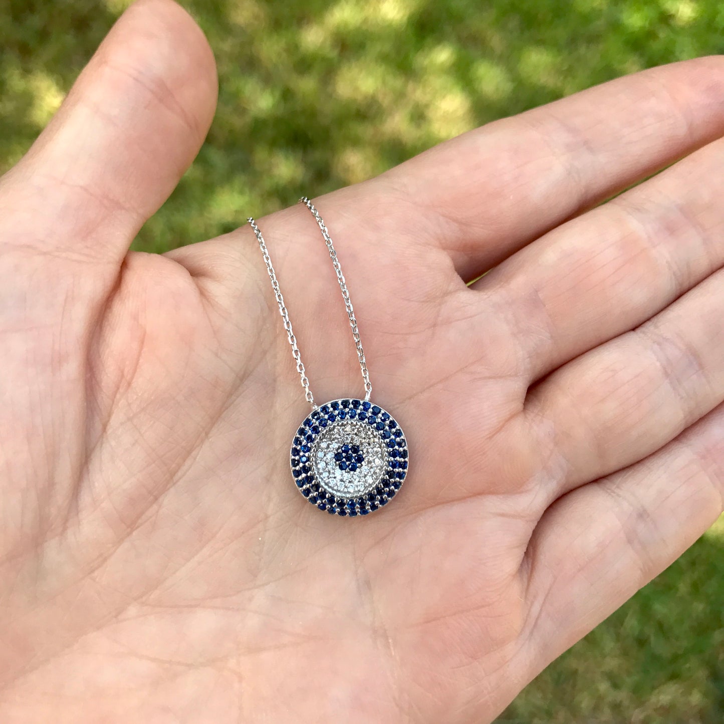Cadenita de plata .925 con OJITO en 3D