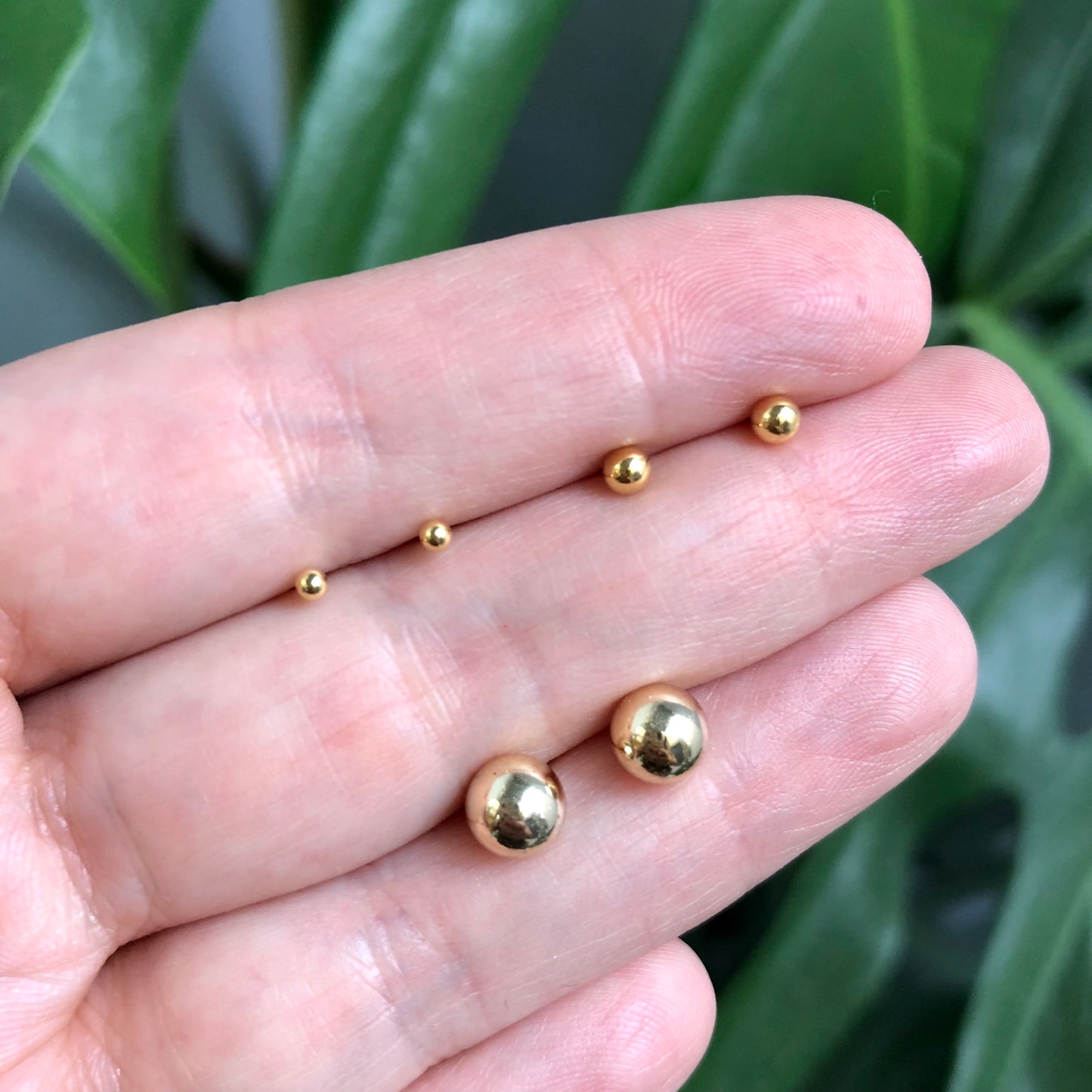 Arete de plata .925 de BOLITAS