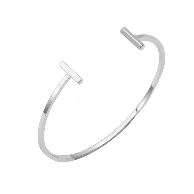 Pulsera de ACERO INOXIDABLE con doble T