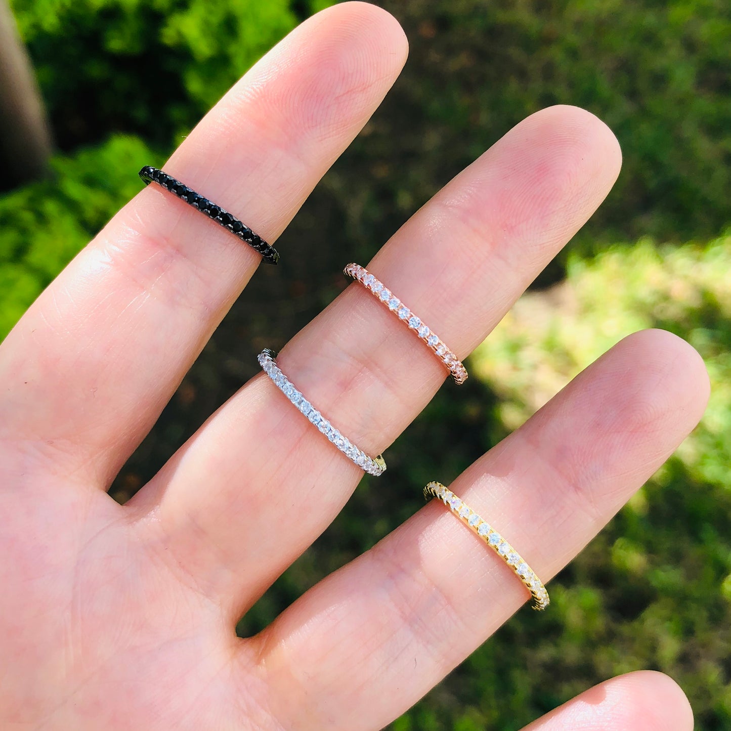 Anillos de PLATA con ZIRCONIAS