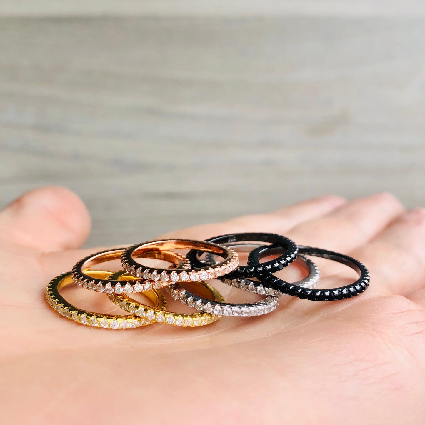 Anillos de PLATA con ZIRCONIAS