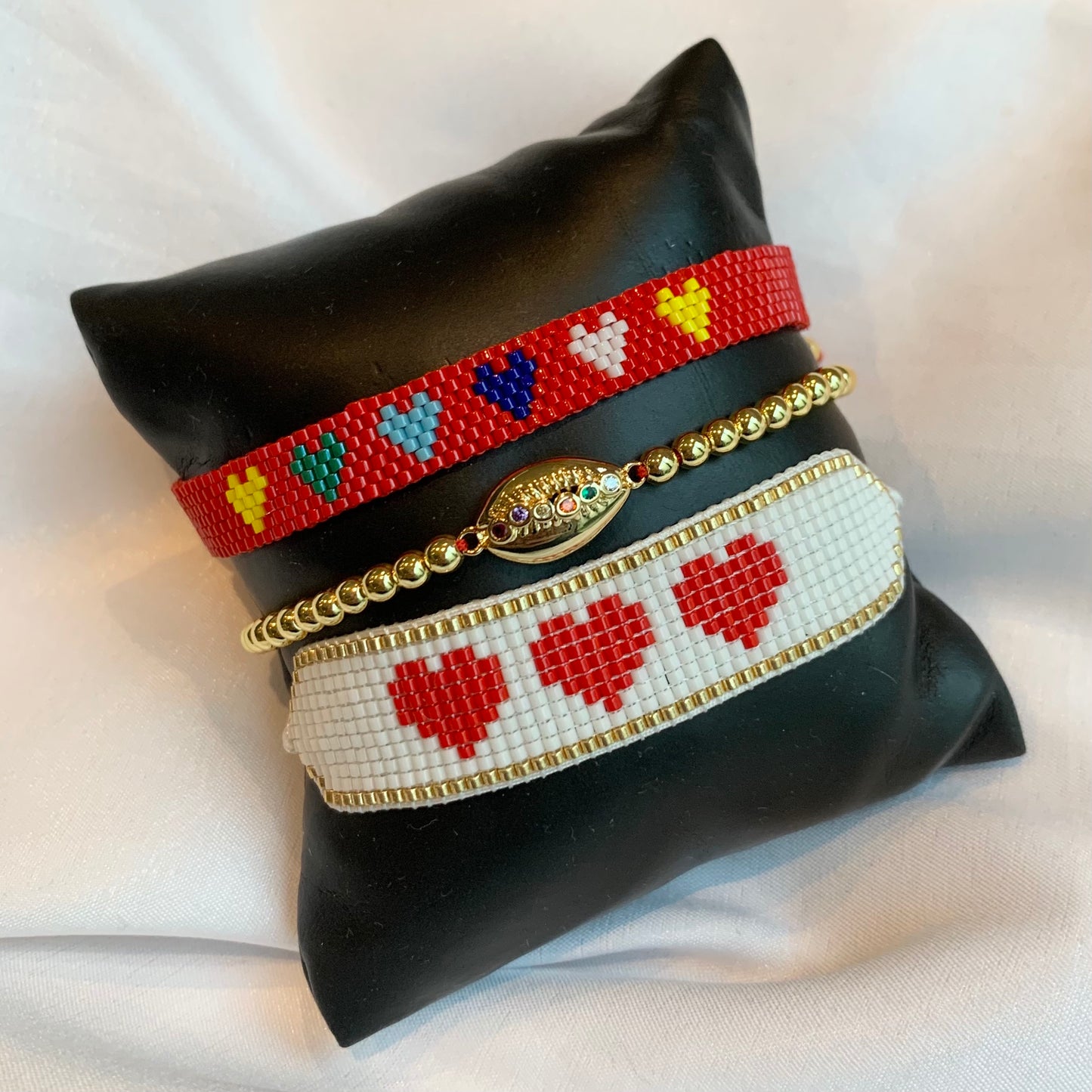 RAINBOW HEARTS Bracelet set