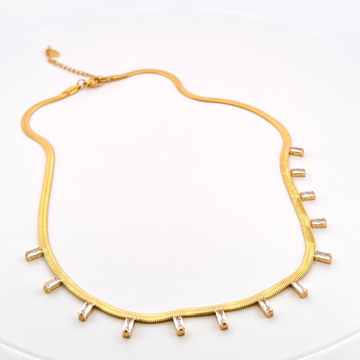 Collar con ZIRCONIAS transparentes