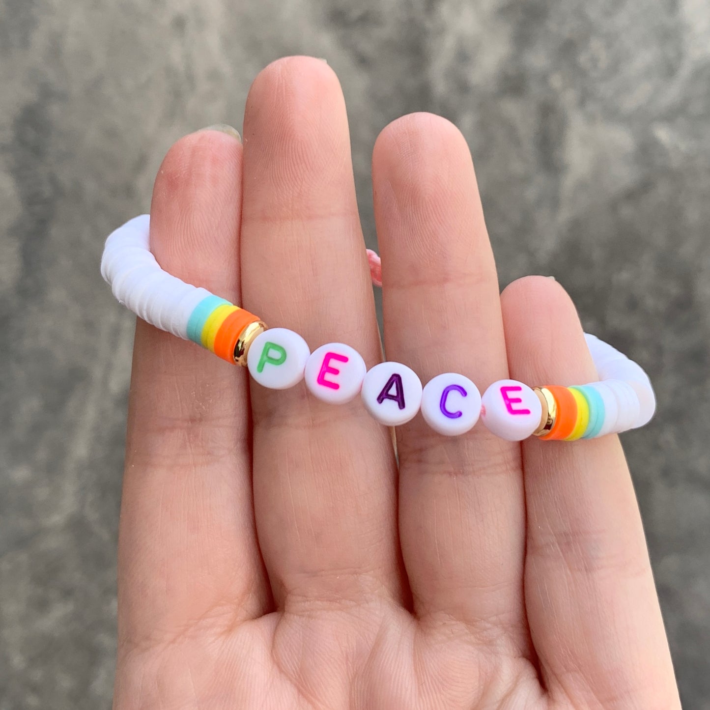 Pulsera ajustable PEACE