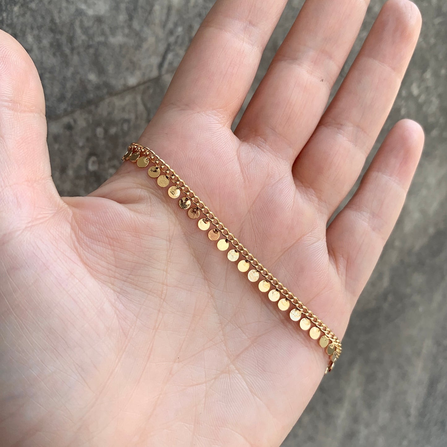 Pulseras de baño de oro de 14k
