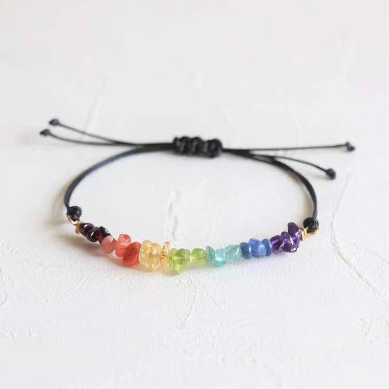 Pulsera ajustable CHAKRAS de piedras naturales