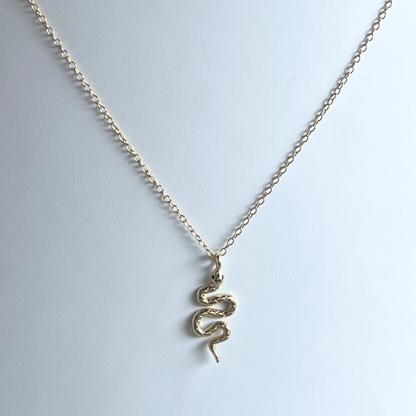 Cadenita de plata con dije de SERPIENTE