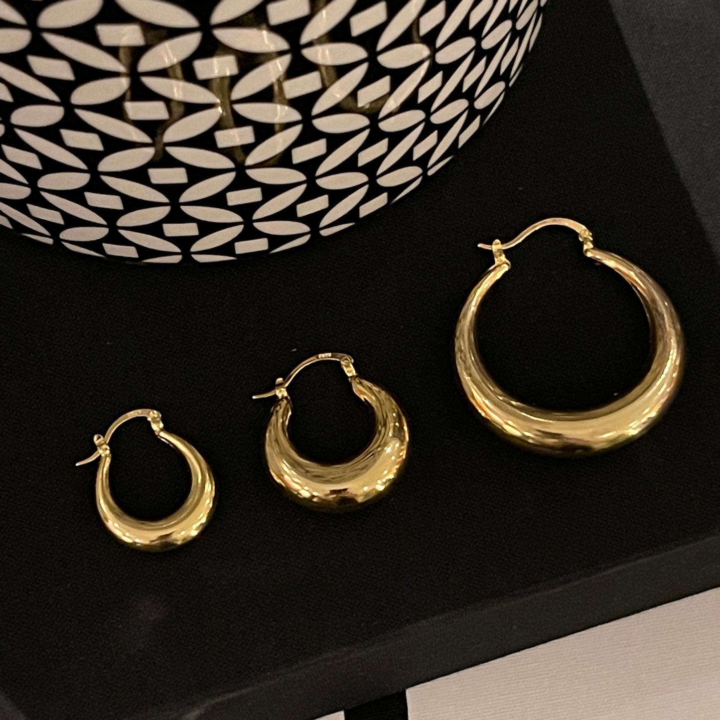 Arracadas de PLATA .925 en 3 tamaños