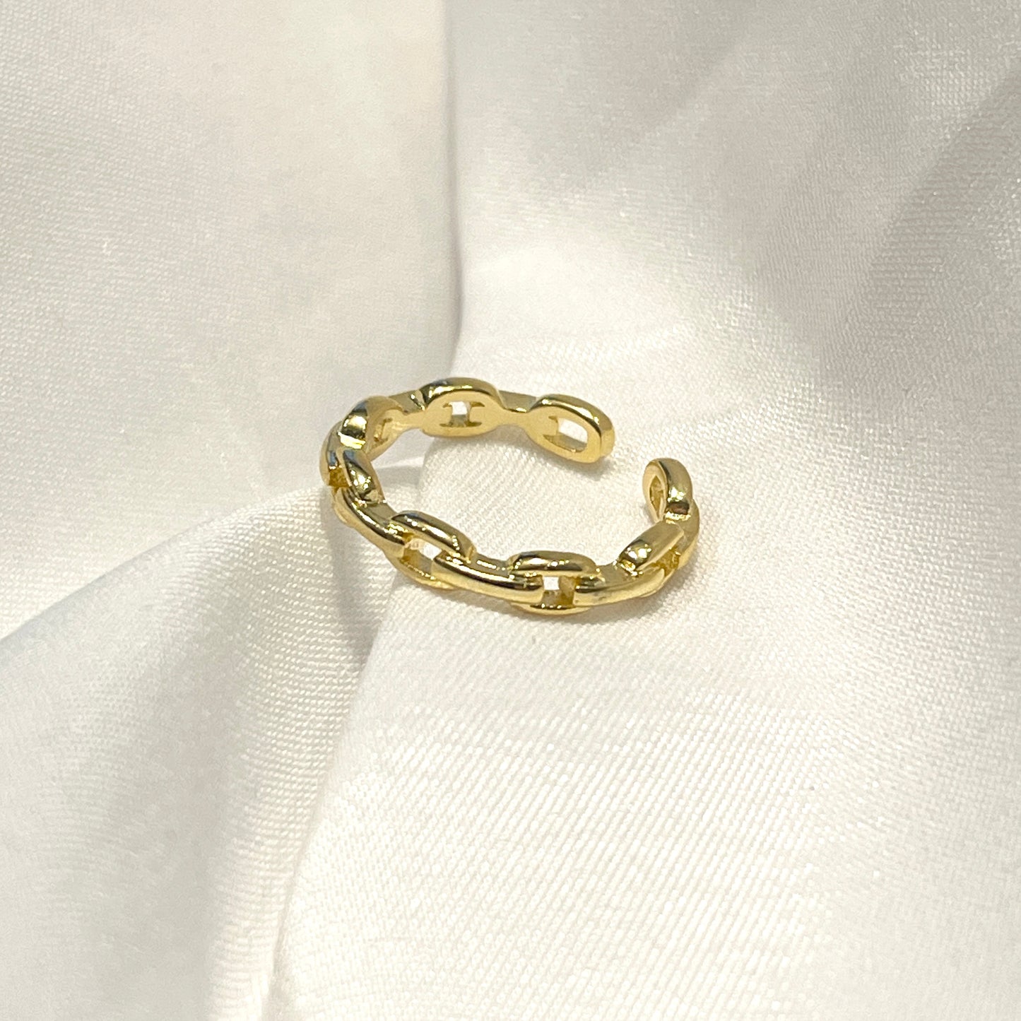 Anillo de plata AJUSTABLE de cadena
