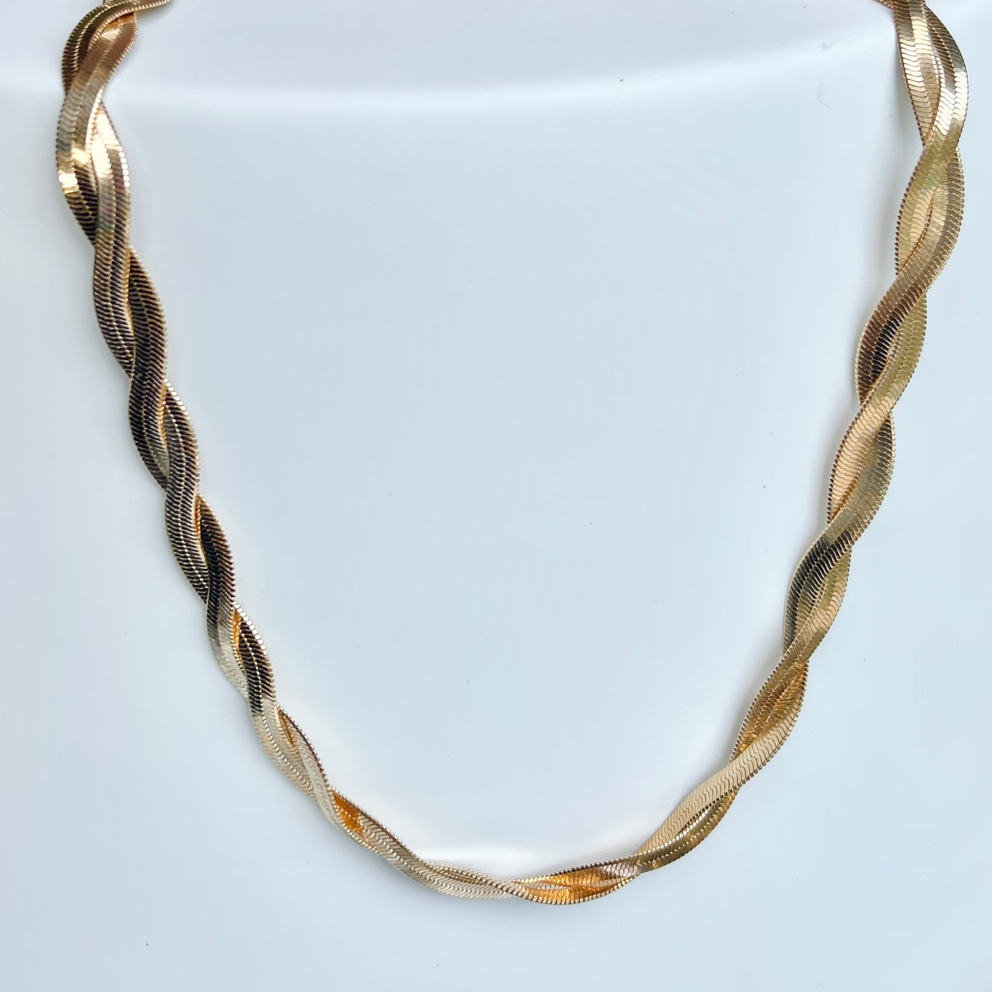 Collar TRENZADO de acero inoxidable