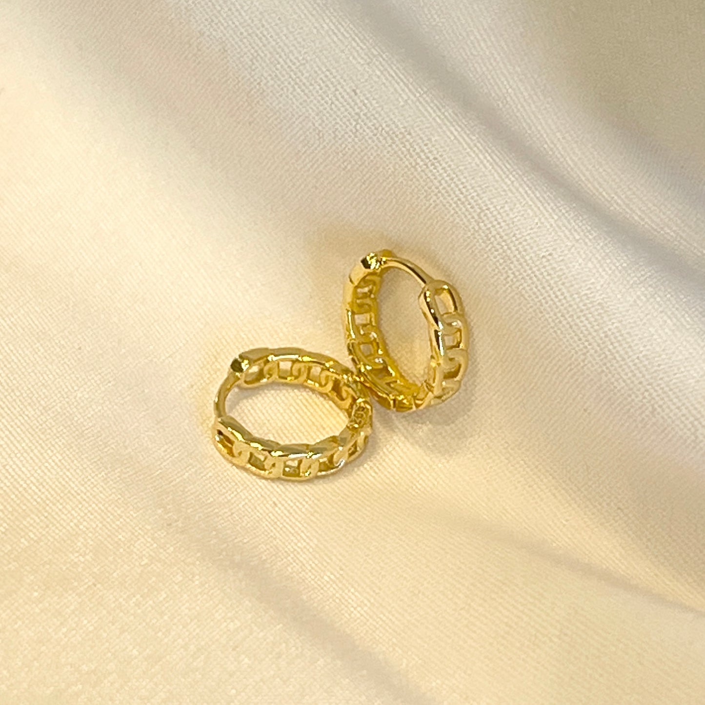 Arracadas MINIS de CADENA de PLATA .925