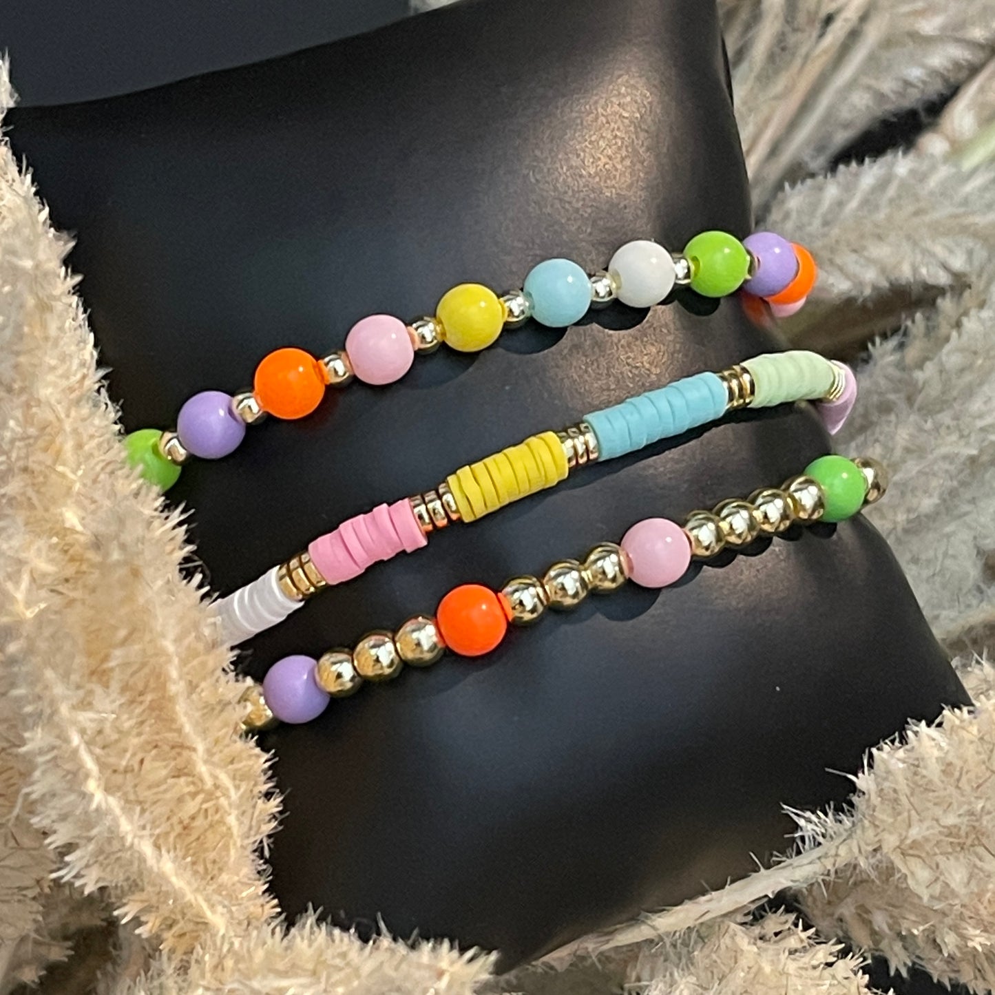 Pulseras de colores PASTEL