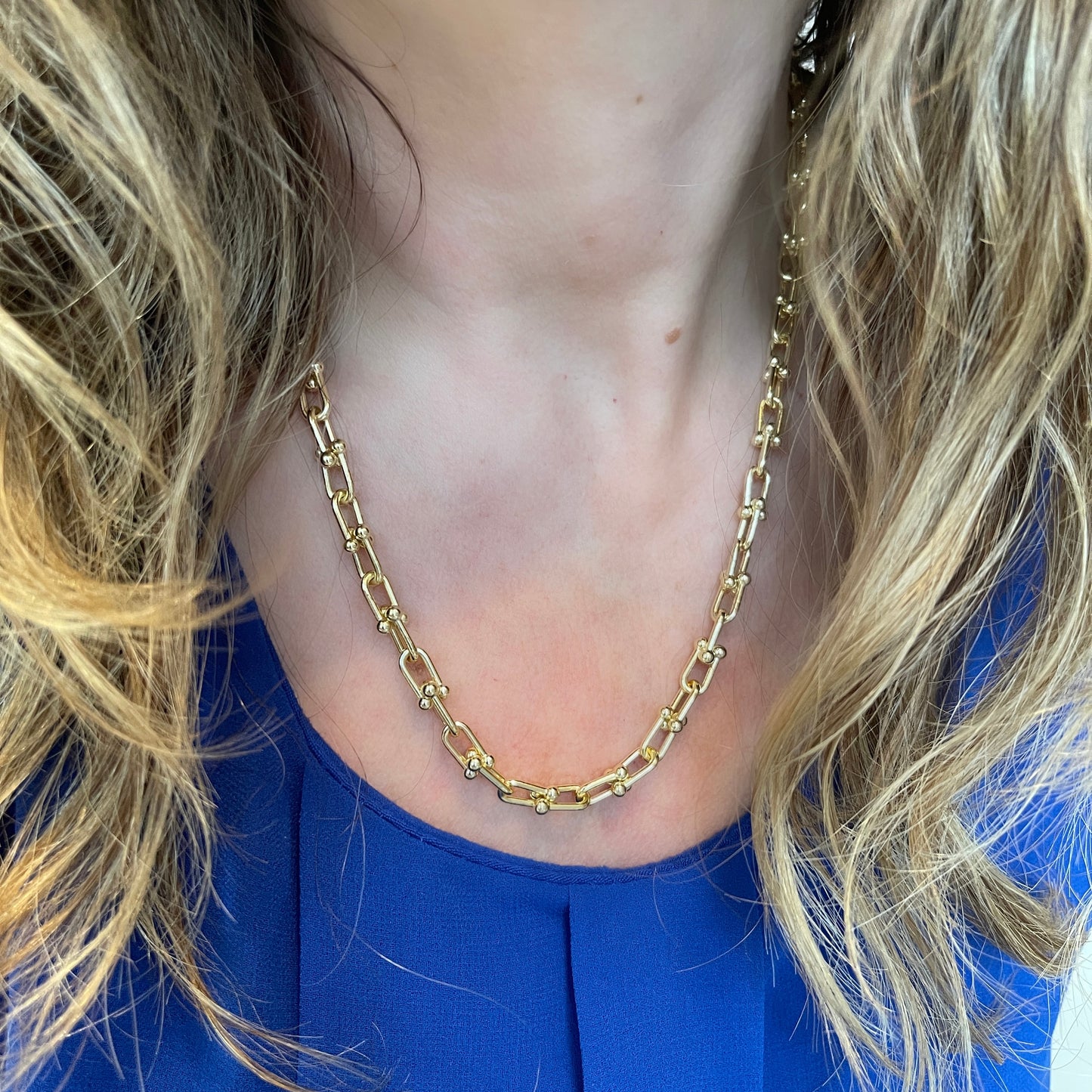 Collar de plata con ESLABONES