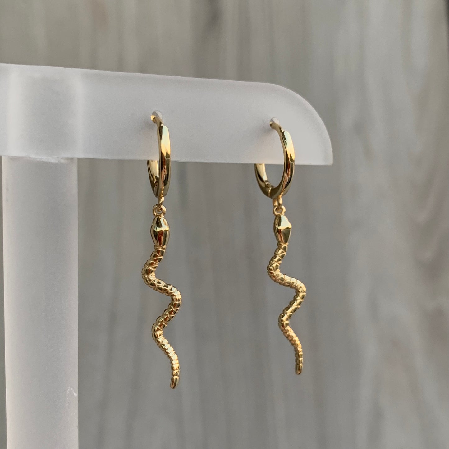 Arracadas de plata .925 con VIVORA