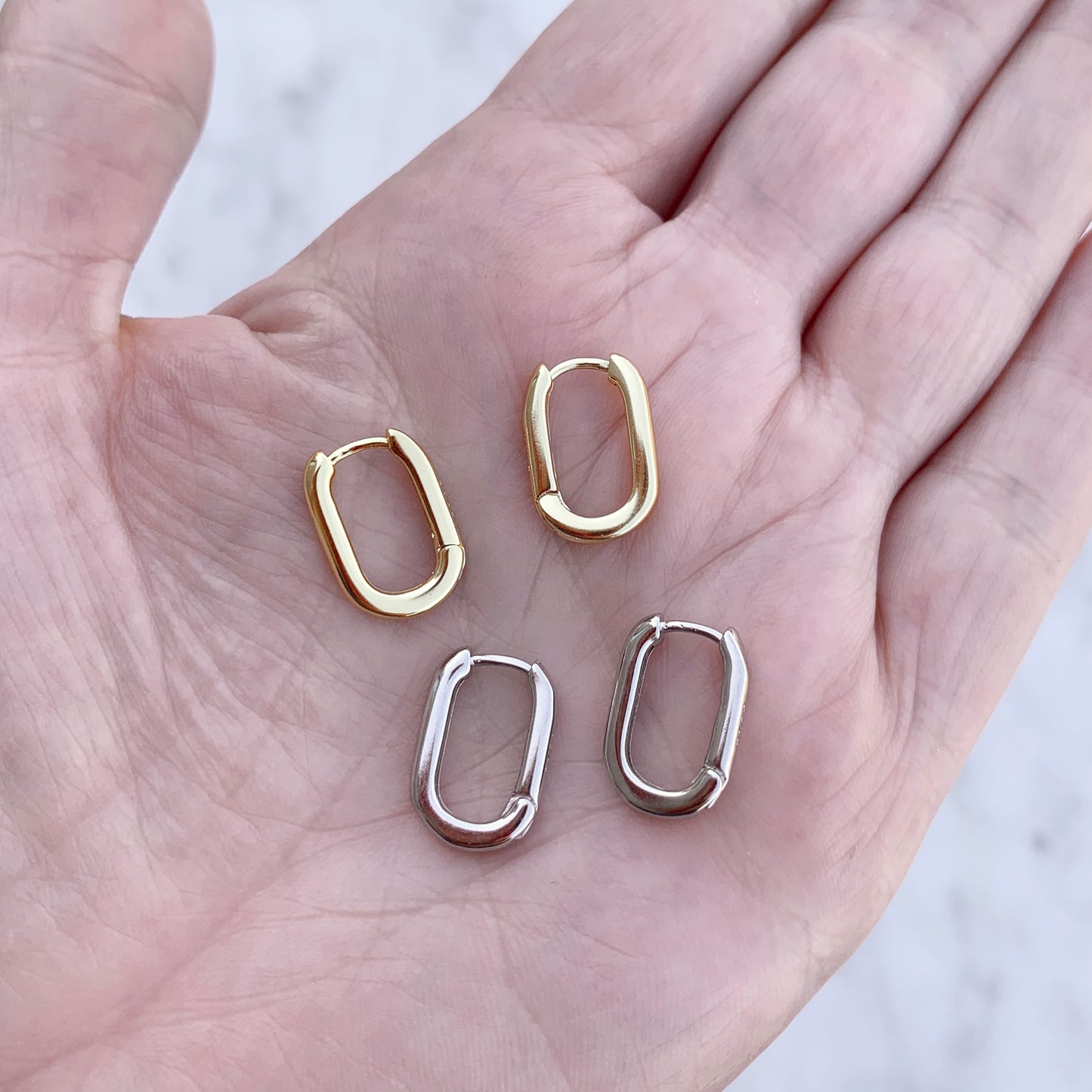 Arracadas de PLATA de OVALO