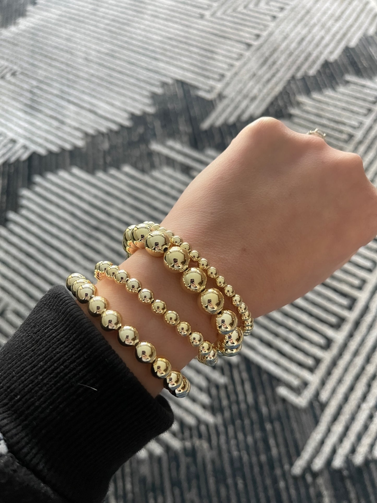 Pulseras elásticas DORADAS