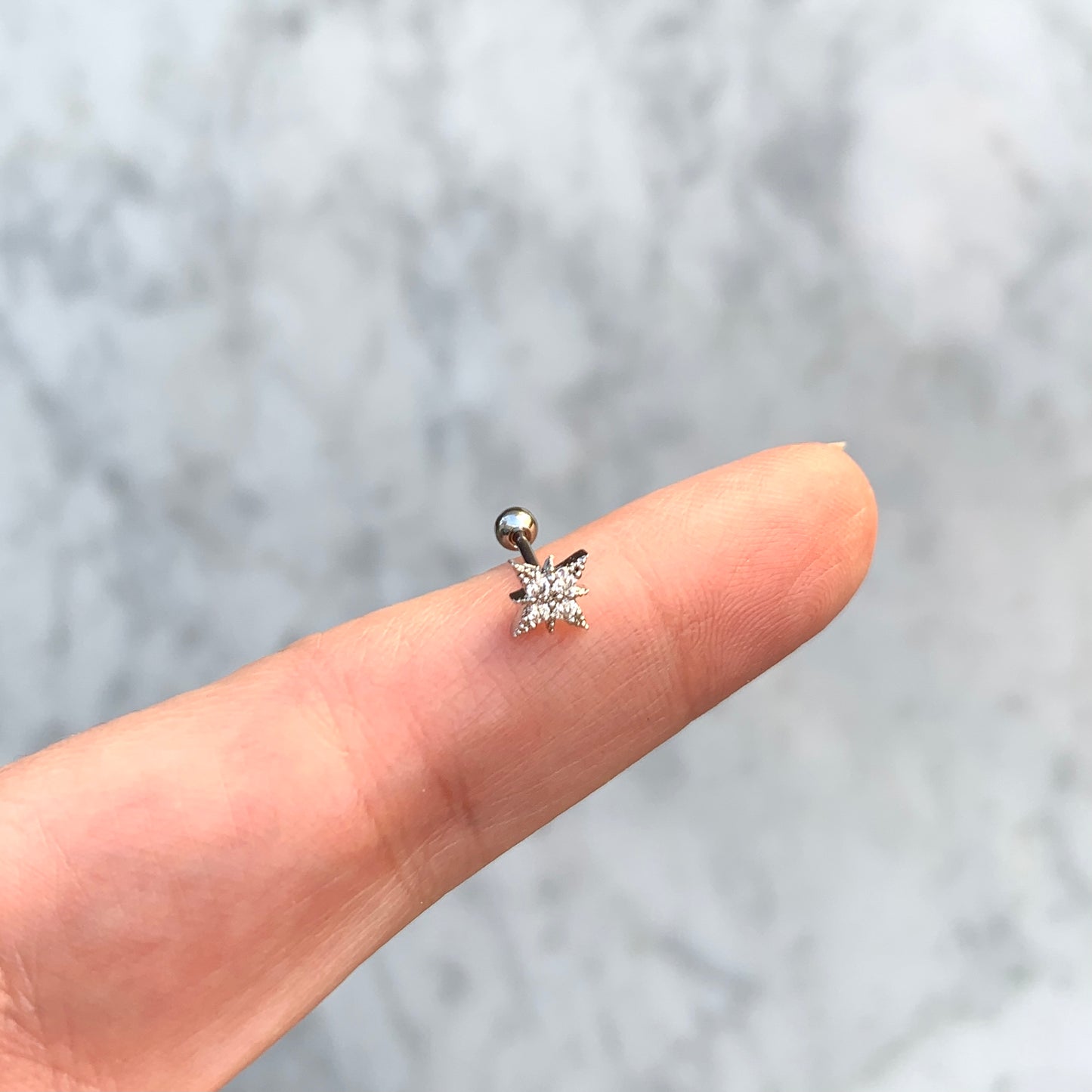 Aretes para PIERCING de ACERO INOXIDABLE con BOLITA