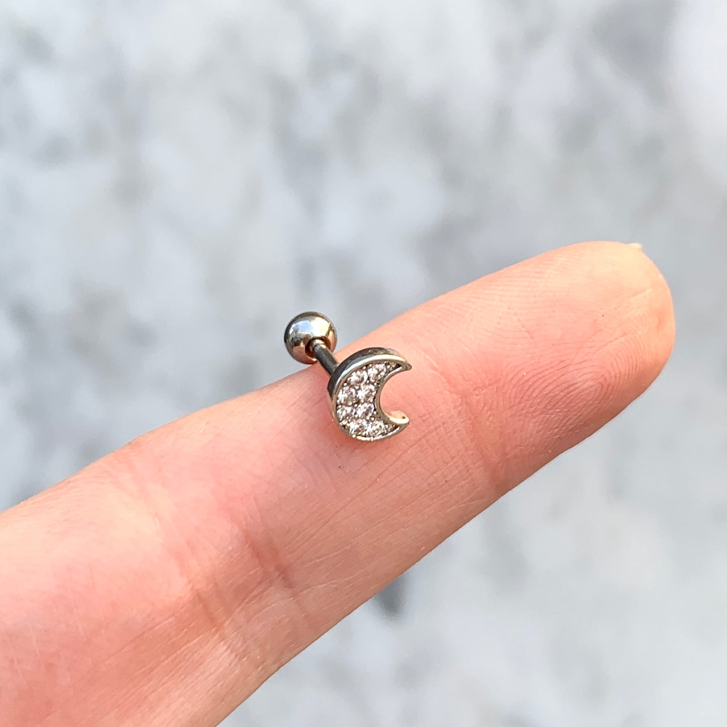 Aretes para PIERCING de ACERO INOXIDABLE con BOLITA