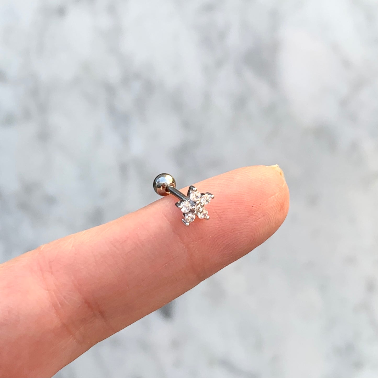Aretes para PIERCING de ACERO INOXIDABLE con BOLITA