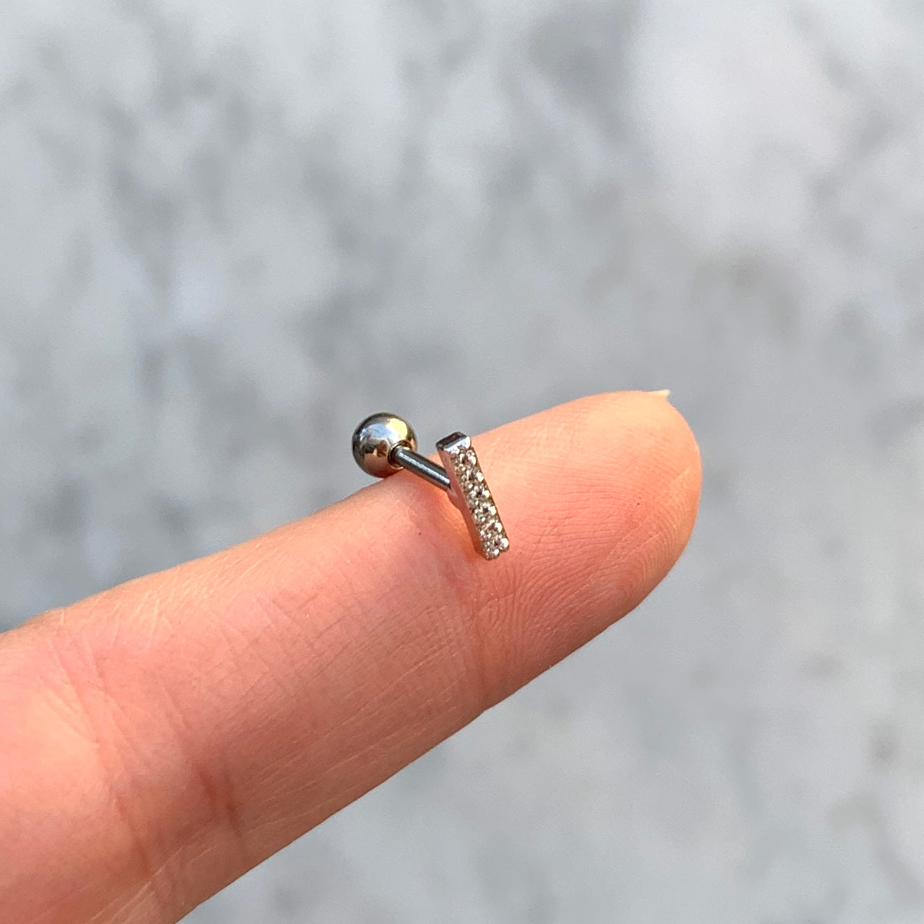 Aretes para PIERCING de ACERO INOXIDABLE con BOLITA