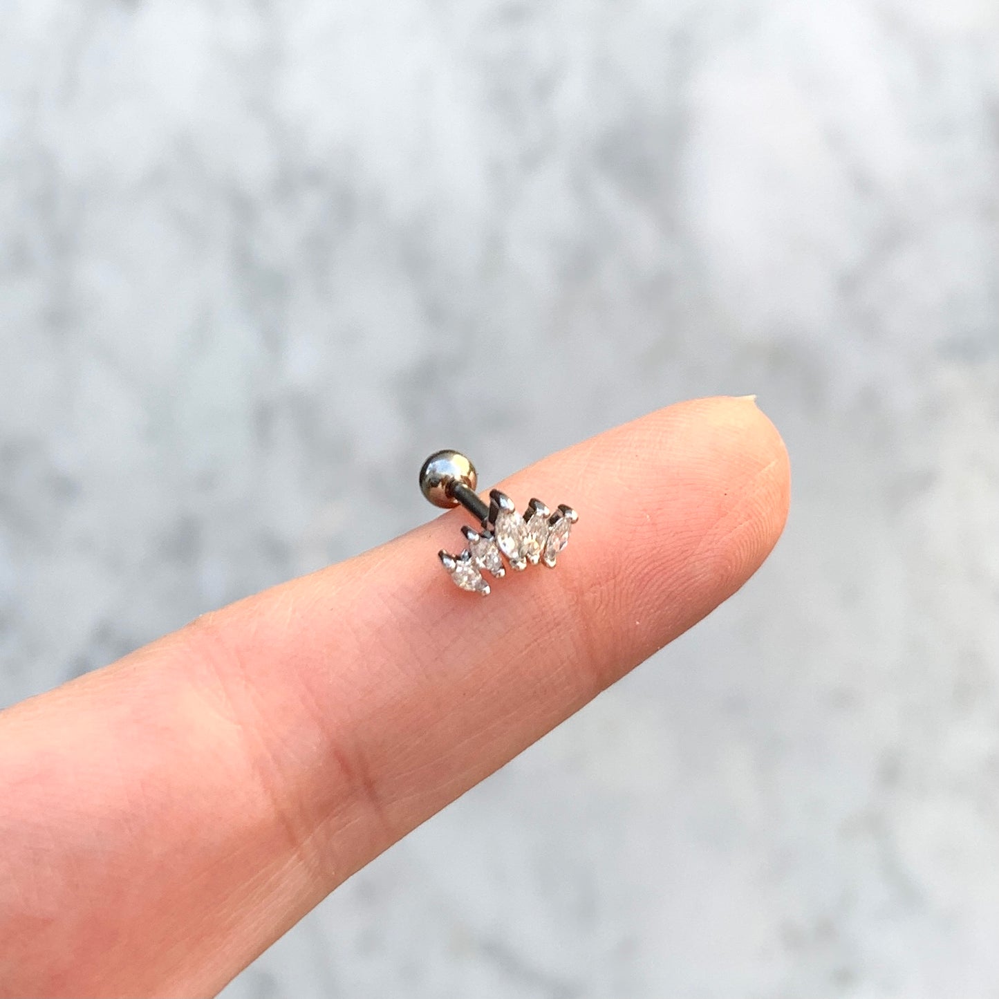 Aretes para PIERCING de ACERO INOXIDABLE con BOLITA