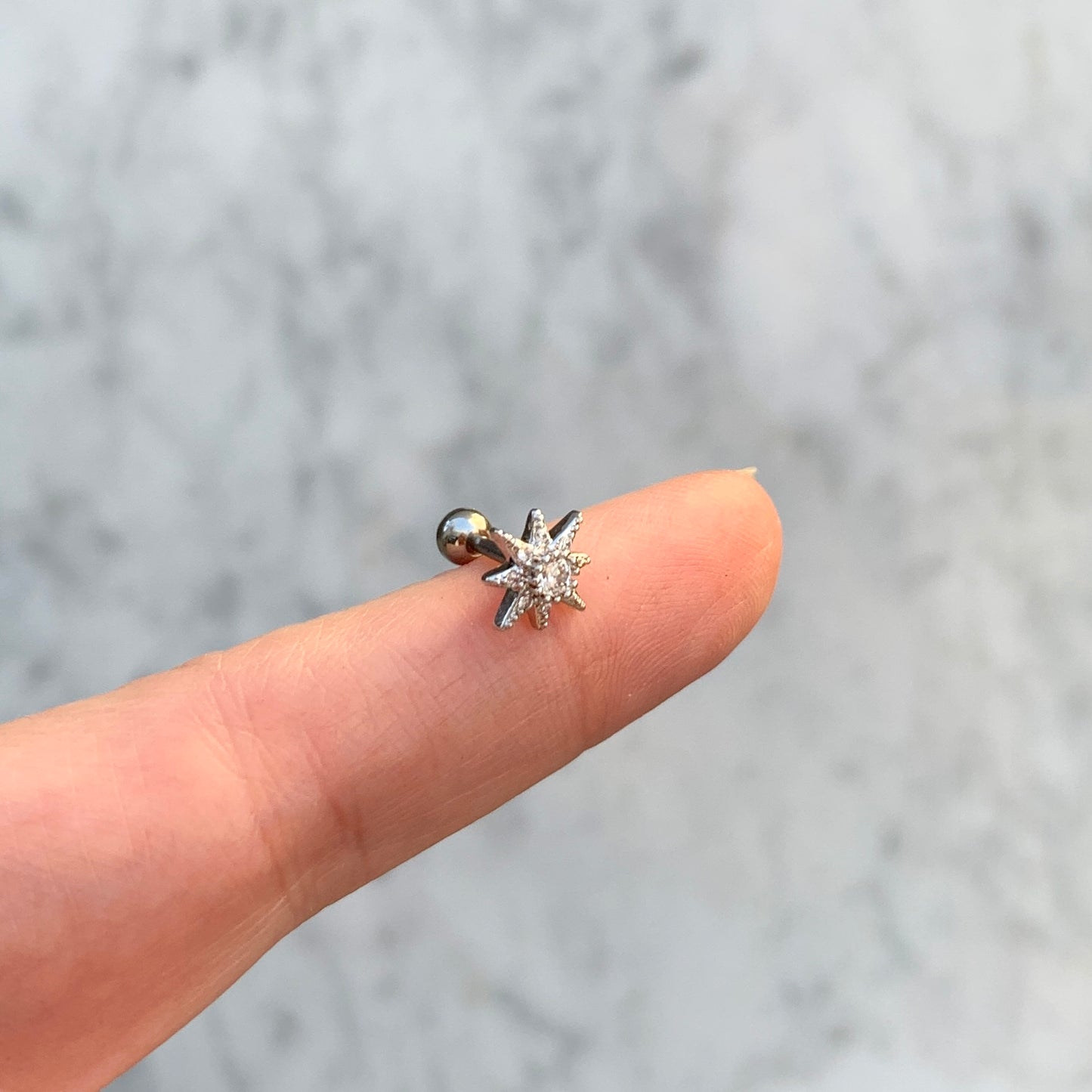 Aretes para PIERCING de ACERO INOXIDABLE con BOLITA