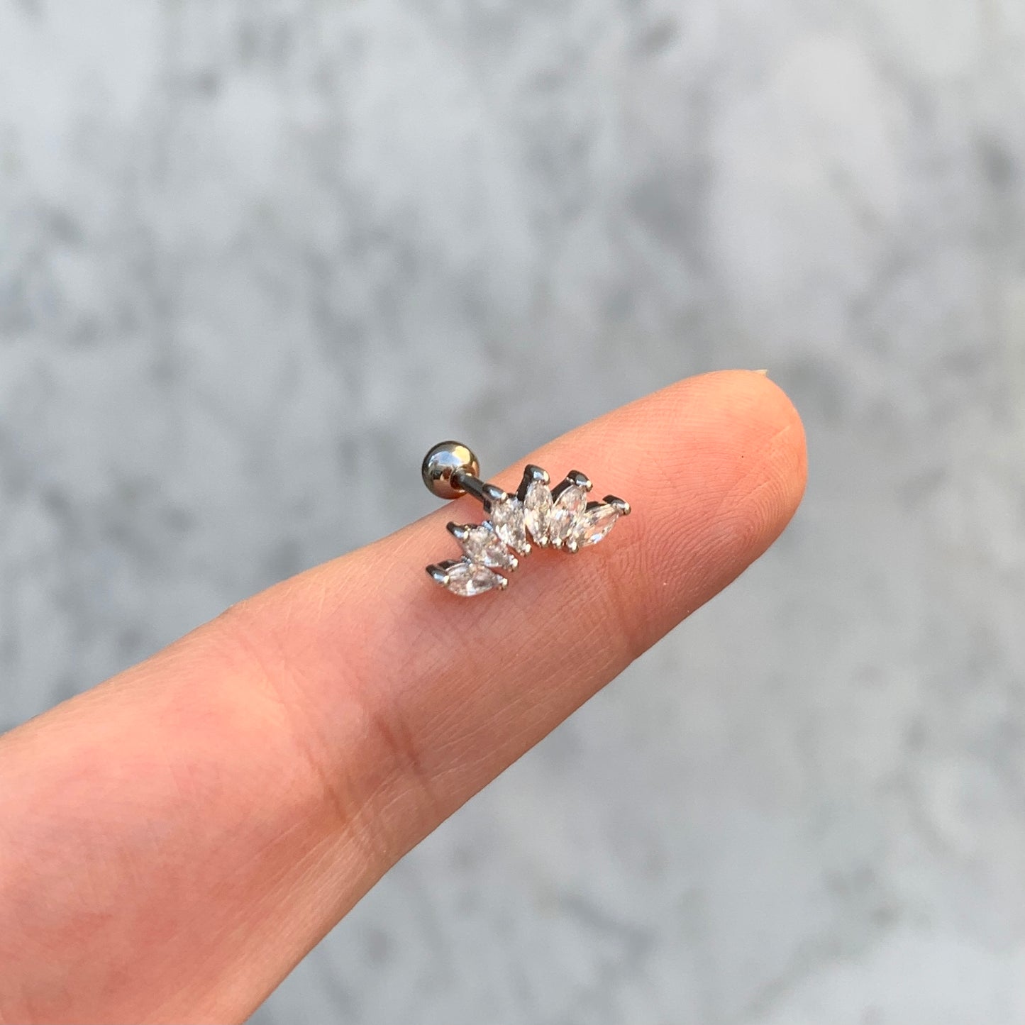Aretes para PIERCING de ACERO INOXIDABLE con BOLITA