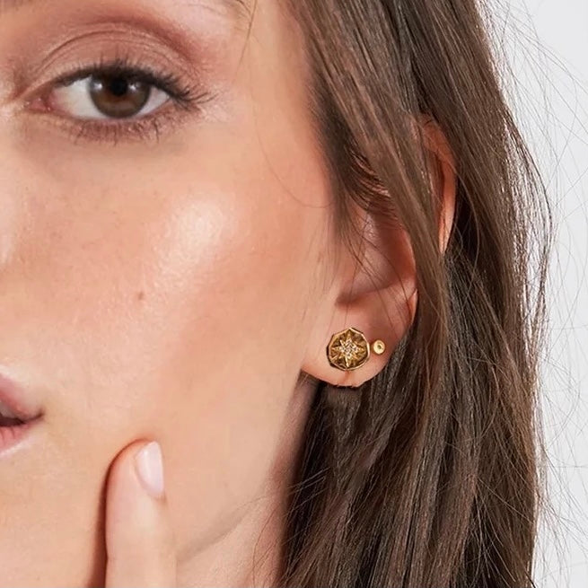 Aretes de PLATA con ESTRELLA