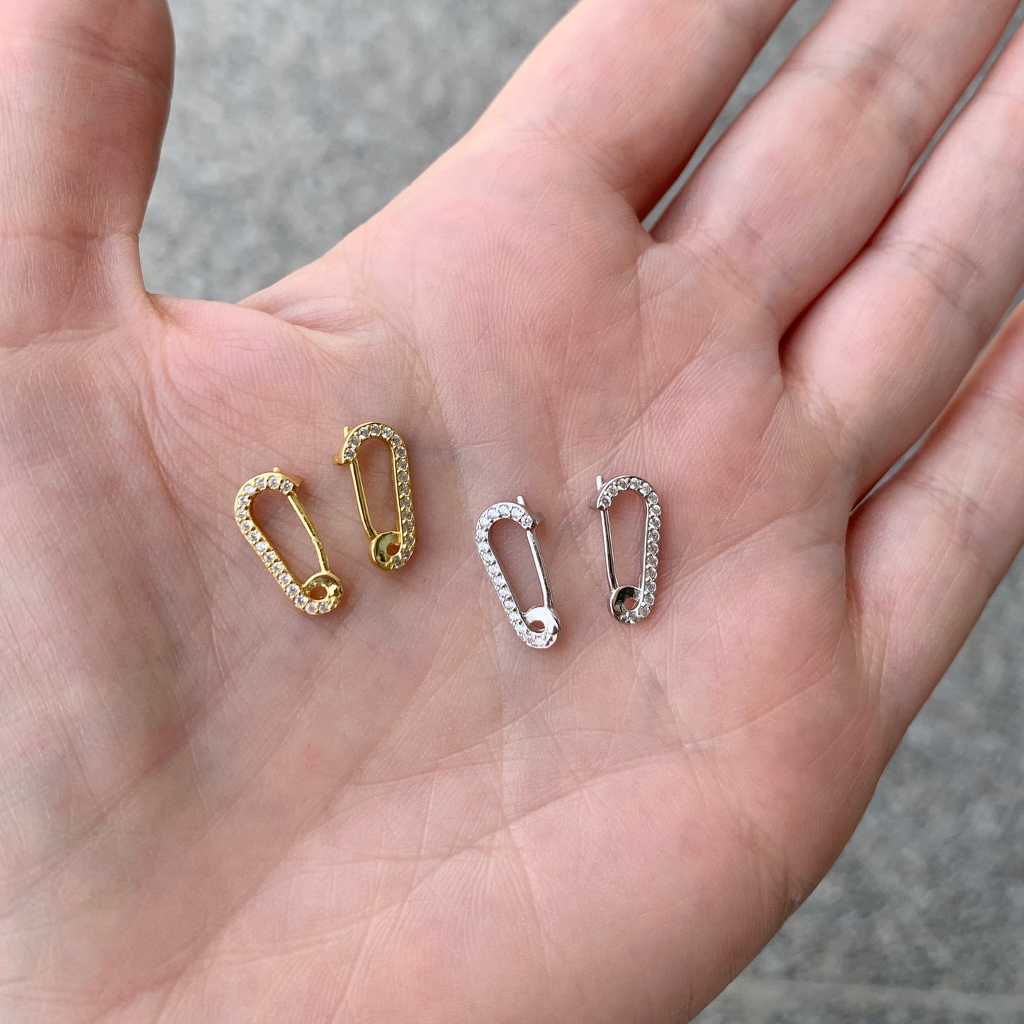 Aretes de PLATA de SEGURITO con zirconias