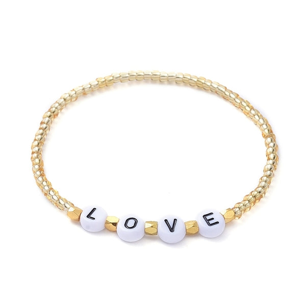 Pulsera LOVE dorada