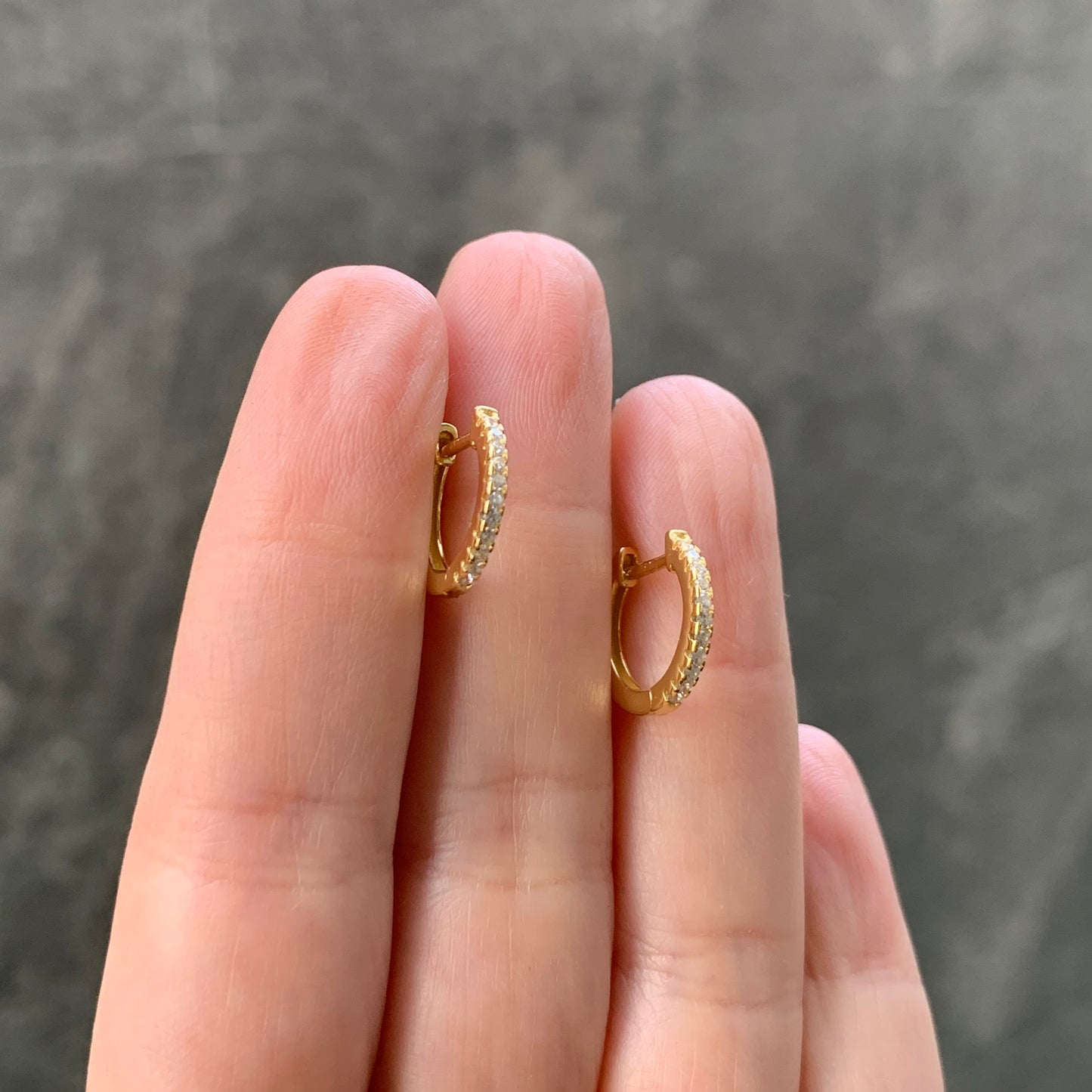 Arracadas CHICAS de plata con ZIRCONIAS
