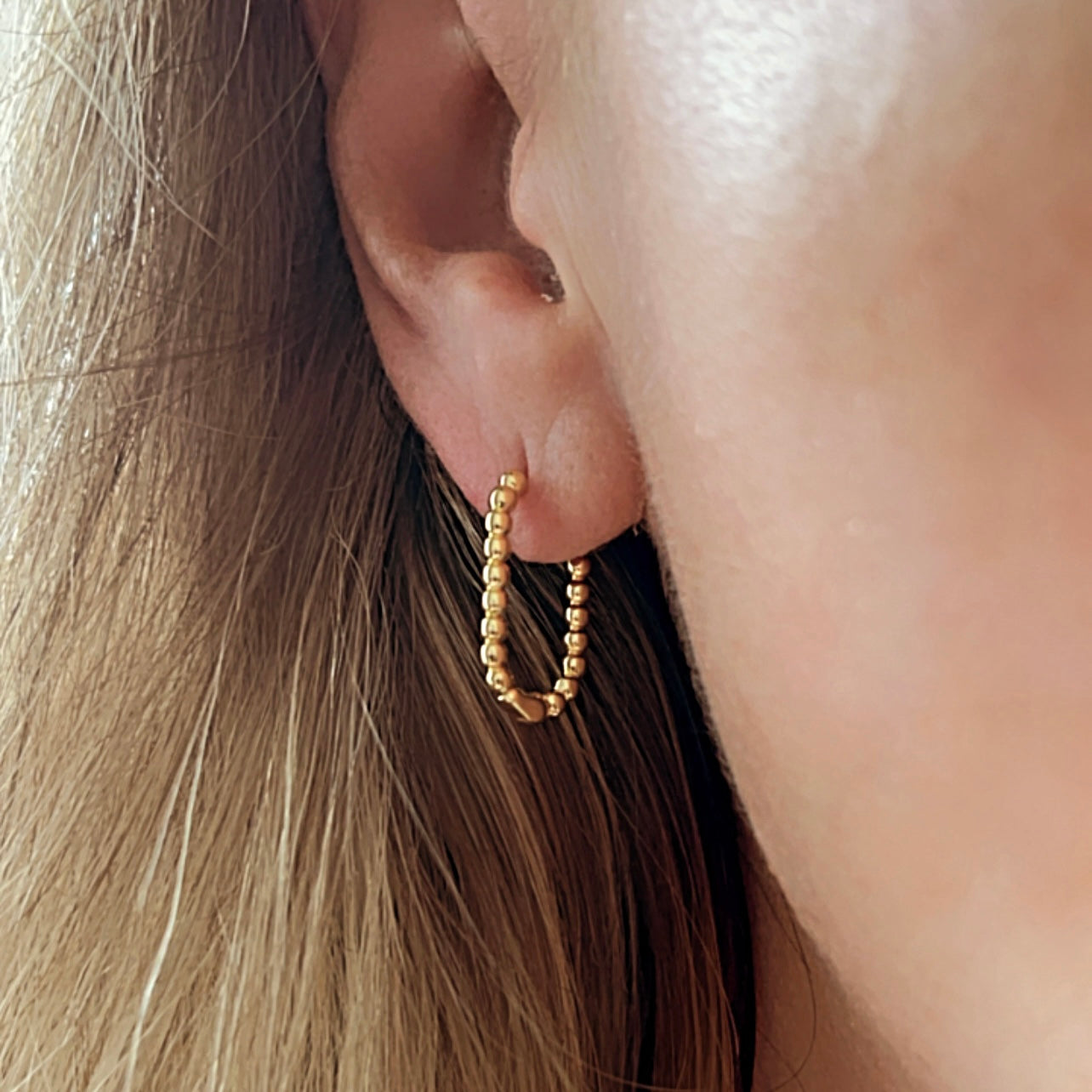 Arracadas de bolitas de PLATA .925