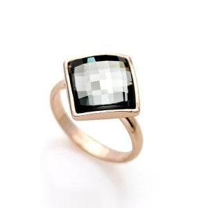 Anillos con cristal SWAROVSKI de ROMBO