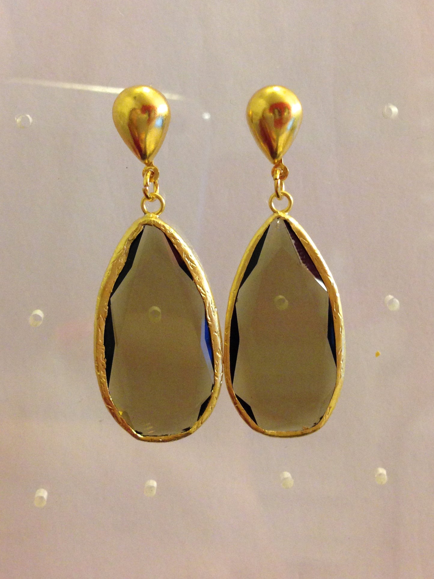 Arete con PIEDRA de HIDRO CUARZO