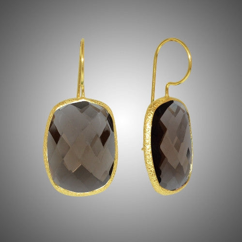 Arete de PLATA con Piedra RECTANGULAR Chica