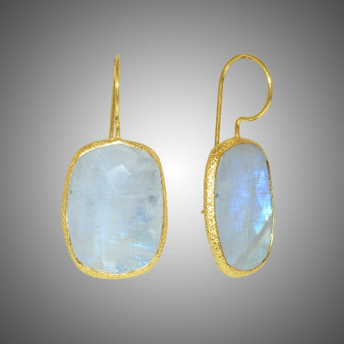 Arete de PLATA con Piedra RECTANGULAR Chica