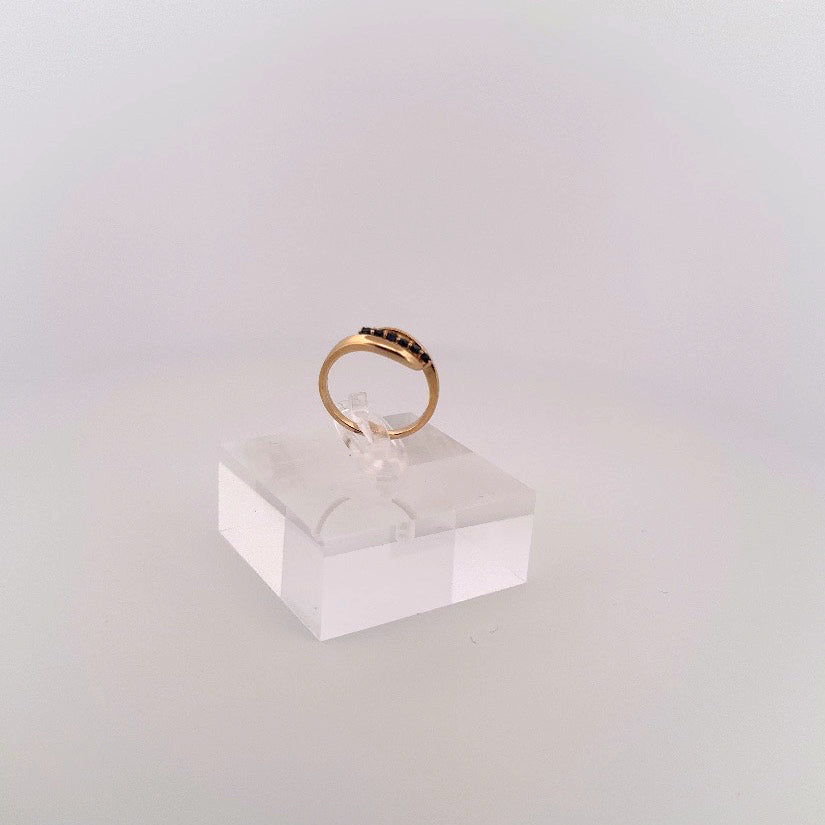 Anillo de ORO con ZAFIROS