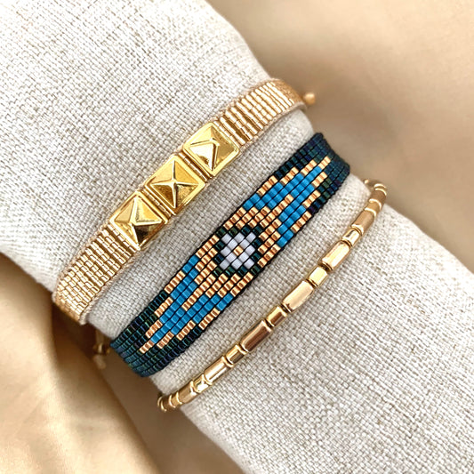 NAVY BLUE bracelet set