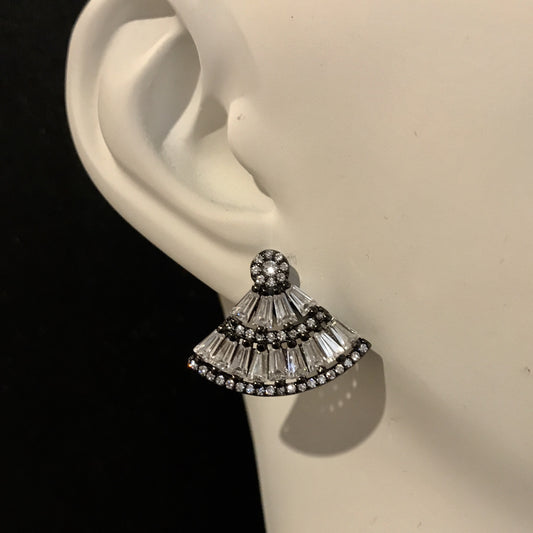 Aretes de plata con BAGUETTES