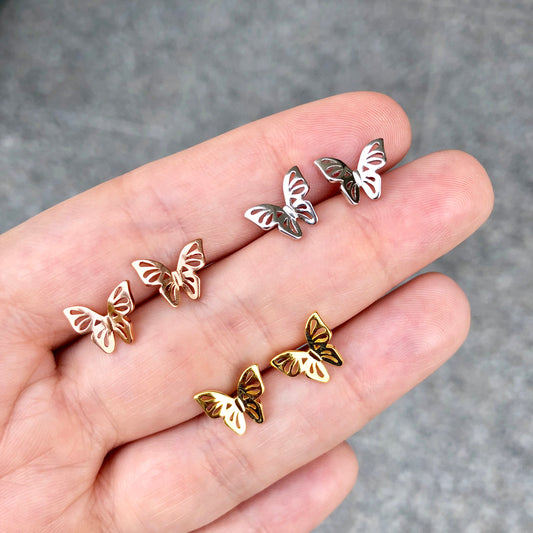 Arete de plata .925 con MARIPOSAS