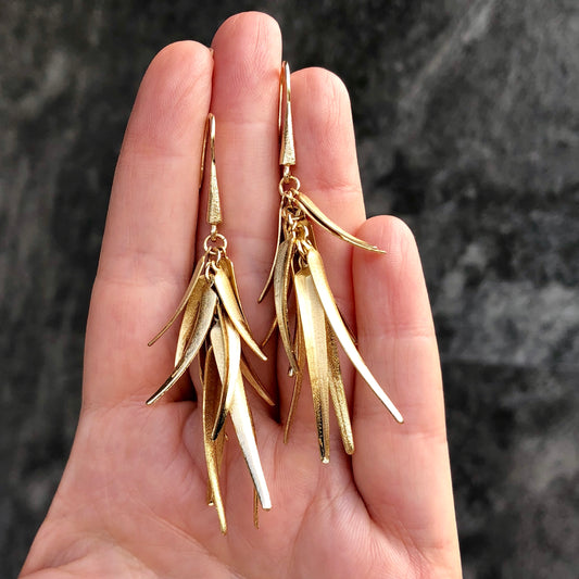 Arete de ORO BRASILEÑO con PICOS