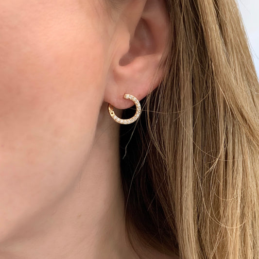 Arete (Broquel) de circulo INCOMPLETO con broche