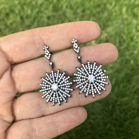 Aretes de plata .925 con ZIRCONIAS