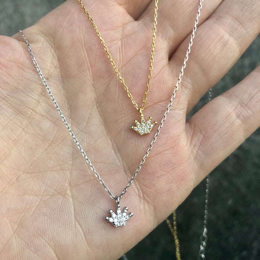Cadenitas de plata .925 con dije de CORONITA