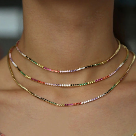 Cadenita con zirconias de COLORES